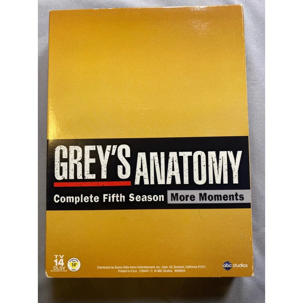 Greys Anatomy Complete Fifth Season More Moments 7-Disc DVD Box Set ABC Studios - Picture 11 of 11
